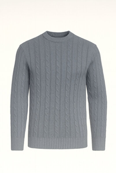 Valiberta Leone Anti-Peeling Anti-Pilling Hairless Knitted Crew Neck Men's Sw...