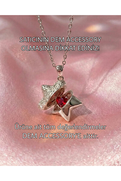 Dem Accessory Çelik | Love Locked Star Kolye