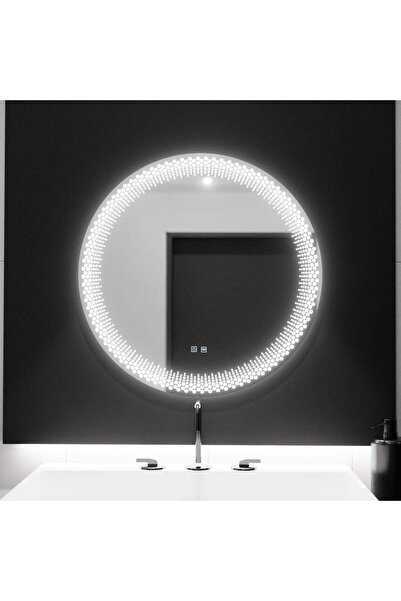 KORMAN Oglinda LED Rotunda 60cm, Stellaire Touch, Sistem Dezaburire, Dimabila