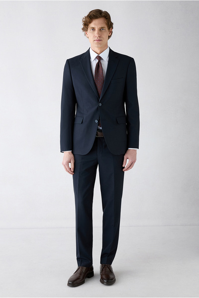 Kiğılı 4 Drop Relaxed Fit Relaxed Fit Mono Collar Wool Suit