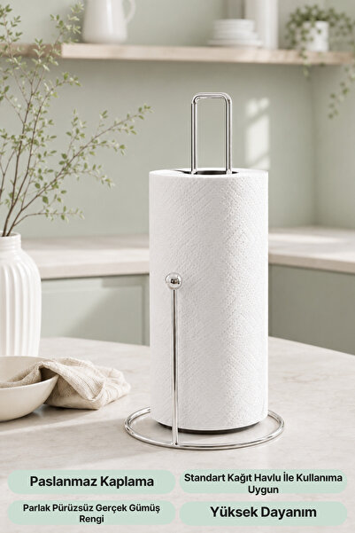 mba decor metal bending art Silver harmony paper towel holder ergonomic desig...