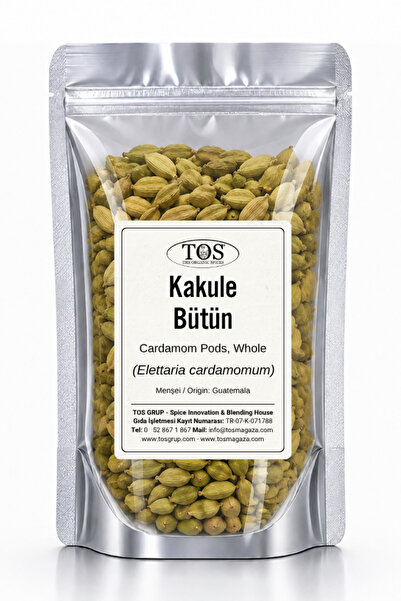 TOS The Organic Spices Kakule Bütün 50 gr (1. KALİTE) Elettaria Cardamomum / ...