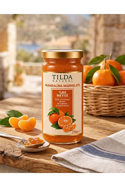 Tilda Natural Mandalina Marmelatı (%80 Meyve) – 250 g