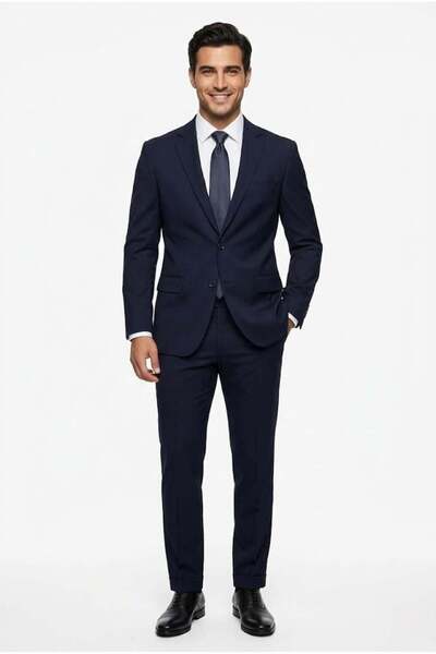 Uki LACİVERT Comfort Fit 6 Drop Takım Elbise