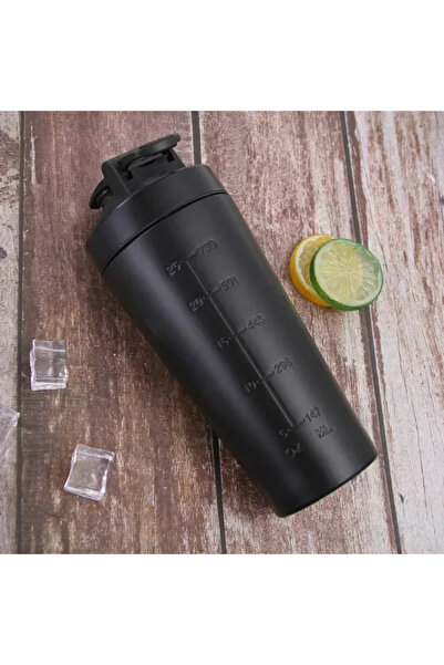 Choice 750ML Black Stainless Steel Protein Shaker Cup Portable Fitness Sports...