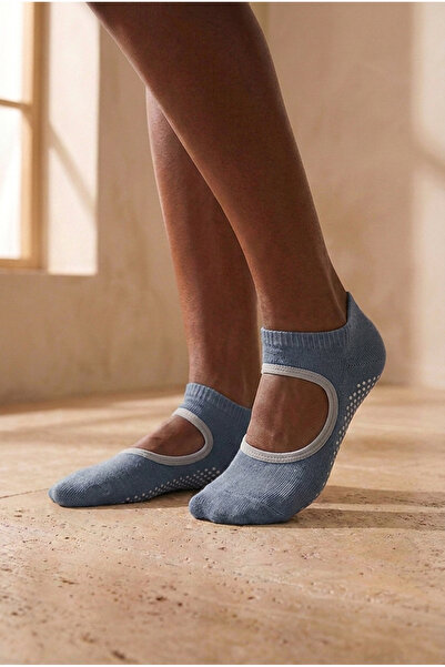 Katia&Bony Women's Asta Yoga / Pilates Step Socks Dark Blue