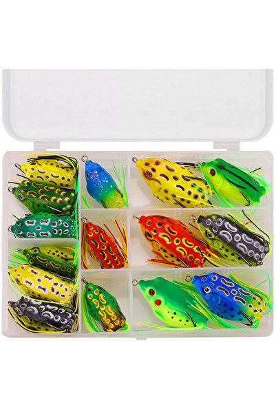 Choice 022 15Pcs WEIHE 5pcs/15pcs Frog Fishing Bait Combo Soft Fishing Lure K...