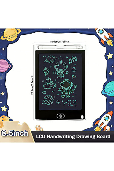 Choice لوح كتابة LCD أبيض مقاس 8.5 بوصة، لوحة رسم للأطفال، لوحة رسم جرافيتي، ...