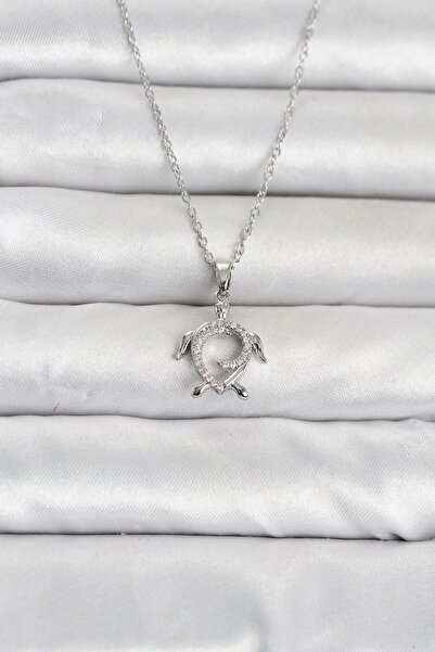 Inure Jewelry 316L Steel Chain Silver Color Caretta Caretta Model Women's Nec...