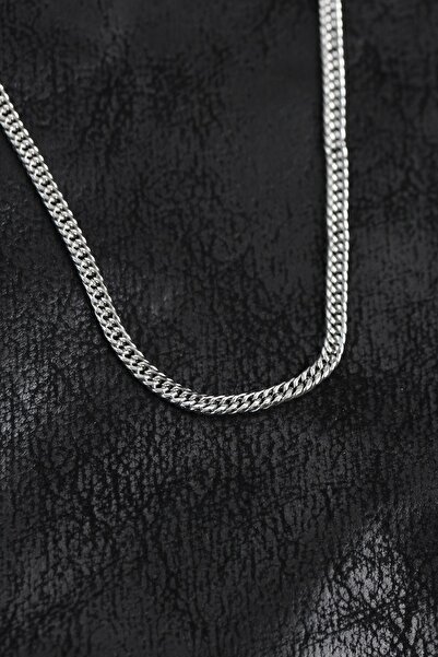 Inure Jewelry سلسلة من الفولاذ 316L طراز كيرب فضية اللون للرجال