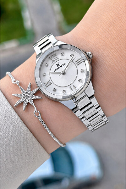 Daniel Klein Silver Color Gift Packaged 30 mm Women's Wristwatch