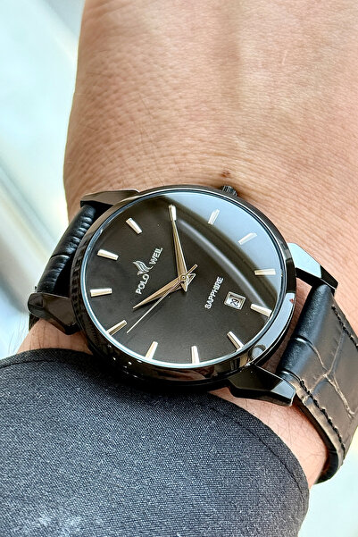 Polo Weil Pl002M Leather Men's Wristwatch with Strap