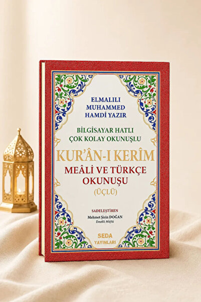 ihvan online Üçlü Mealli Arapça Türkçe Okunuşlu Kuranı Kerim Cami Boy