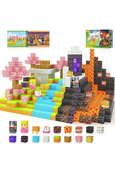 Choice11 ZH001 84pcs Magnetic Building Blocks Mine World Magnet Cube for Stac...