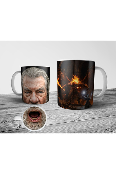 Pixxa Lord of the Rings the Lord of the Rings Gandalf Mouthed Mug Cup