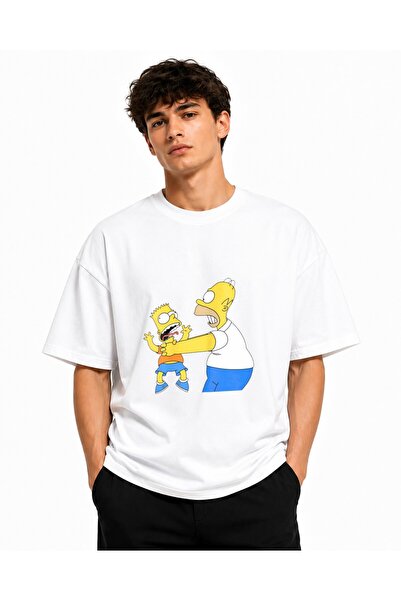 Inscriptie Ουνισέξ Βαμβακερό T-Shirt Υψηλής Ποιότητας  "Ο Χόμερ Σίμπσον που τ...