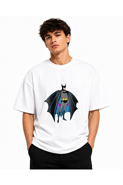 Inscriptie Tricou Unisex Bumbac Premium Casual " Batman cartoon "