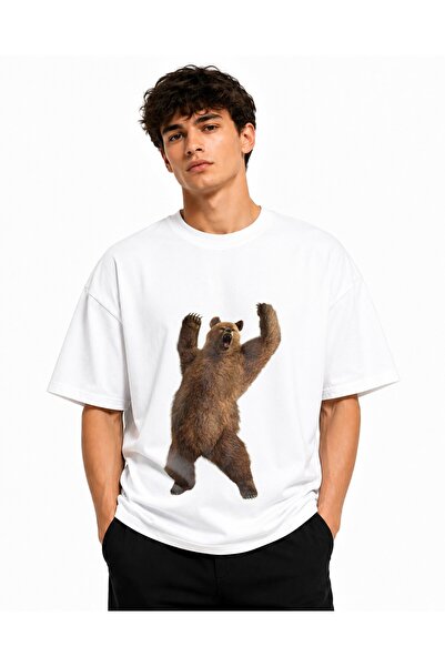 Inscriptie Ουνισέξ Βαμβακερό T-Shirt Υψηλής Ποιότητας  "Νευρώσιμο Αρκουδάκι "