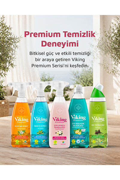 Viking Premium 5'li (mutfak,banyo,çok Amaçlı ,wc Temizleyici,bulaşık Deterjanı Orman Meyveleri)