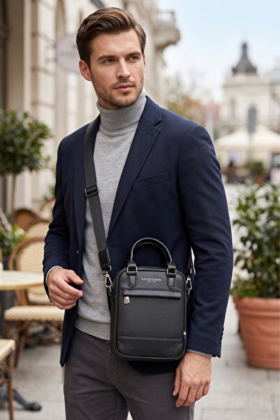U.S. Polo Assn. U.S. Polo Assn 26007-26008 Omuz Askılı Erkek El Çantası Posta...