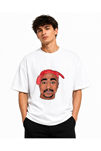Inscriptie Ουνισέξ Βαμβακερό T-shirt Υψηλής Ποιότητας " Τούπακ Σακούρ - πρόσω...