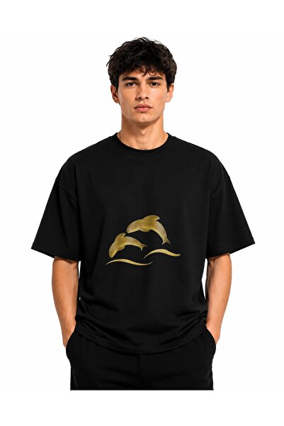 Inscriptie Tricou Unisex Bumbac Premium Casual " Banana delfin "