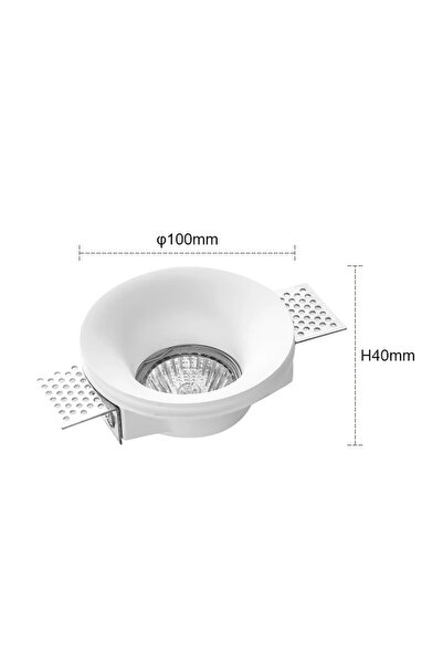 Choice GU10 Warm White NV1018 Recessed Gypsum Downlight Ceiling Lamp GU10 LED...