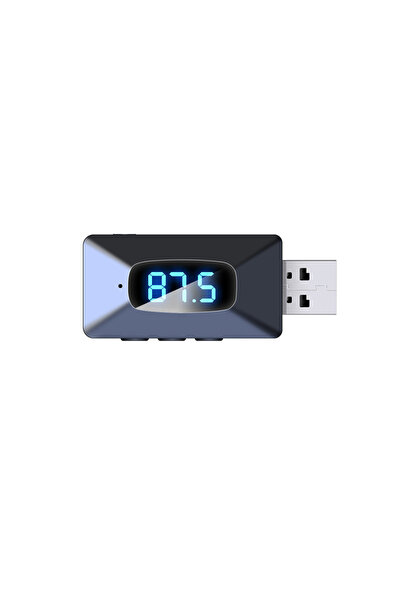 Kebidumei Compatible Bluetooth v5.4 T65 Car Bluetooth 5.4 FM Transmitter Rece...