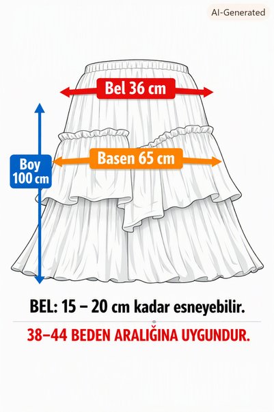 3B Stil Gathered Layered Voile Skirt with Lining