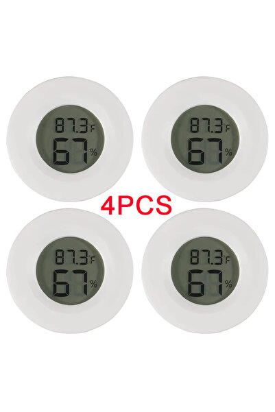 Choice 4PCS White 4PCS LCD Digital Thermometer Hygrometer Indoor Room Electro...