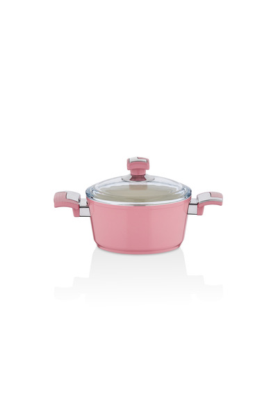 Bonera Ceramic 18 cm Deep Pot Pink