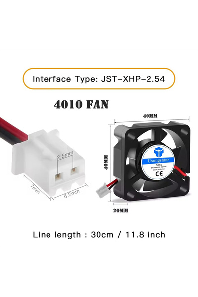choice2 4010 5V 3D Pinter Parts for 3010 4010 5010 Fan 12V 5V 24V 2Pin DC Coo...