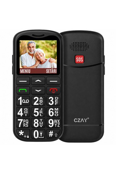CZAY Telefon Mobil pentru Seniori CZAY®, Meniu Romana si Maghiara,Volum Puter...