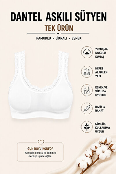Mudcosıo Women's Padded Bra Bamboo Lace Cotton Soft Textured Half Tank Top Th...