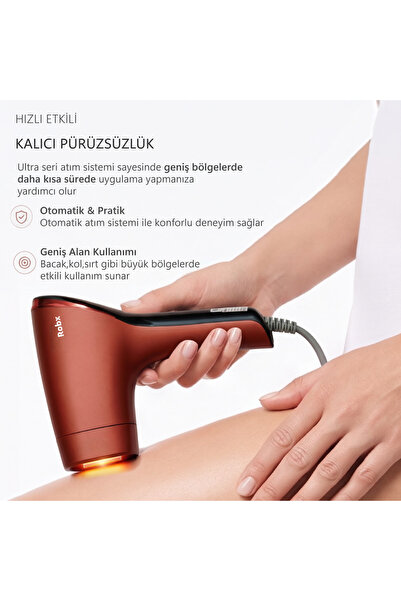 ROBX A05 3 Milyon Atım Akıllı Cilt Tanıma Ultra Seri Atım 3 Başlık IPL Lazer Cihazı