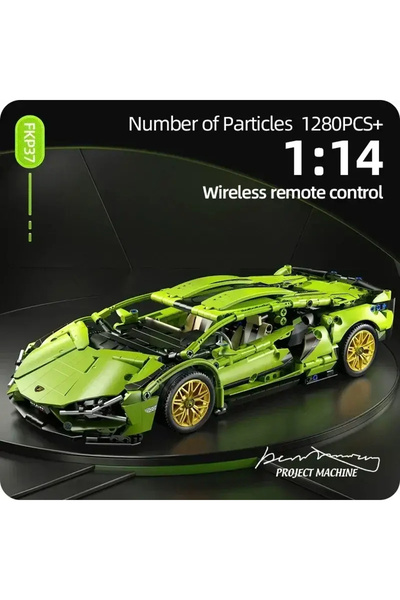 Choice3 1200 قطعة من مكعبات البناء التقنية الثابتة من TOYLINX، طراز سيارة سبا...
