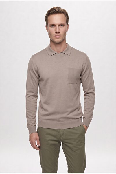 Twn Slim Fit Mink Sweater