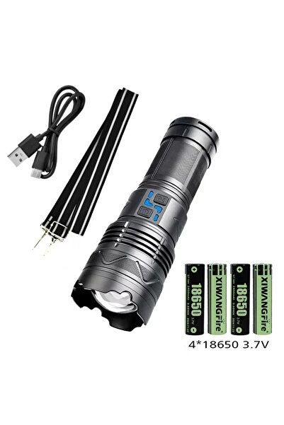 Choice مصباح يدوي صغير الحجم مزود ببطارية، أقوى مصباح يدوي LED GT60، إضاءة بع...