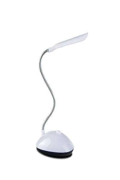 Choice White shell Portable LED Light Flexible Table Reading Lamp Battery Pow...