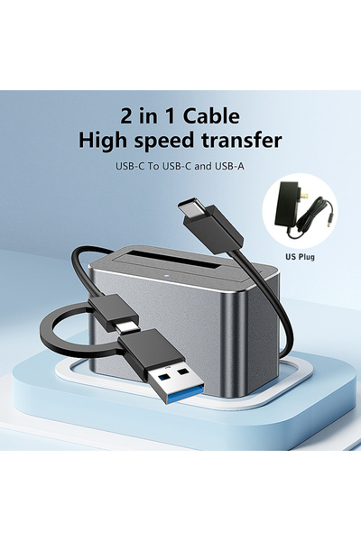 Choice BS-HD01S US plug Blueendless 2.5/3.5 Inch SAS/SATA Hard Disk External ...