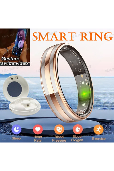 Choice13 9 Gold With Box New 6.3mm Thin Smart Ring Health Monitor Smartring O...
