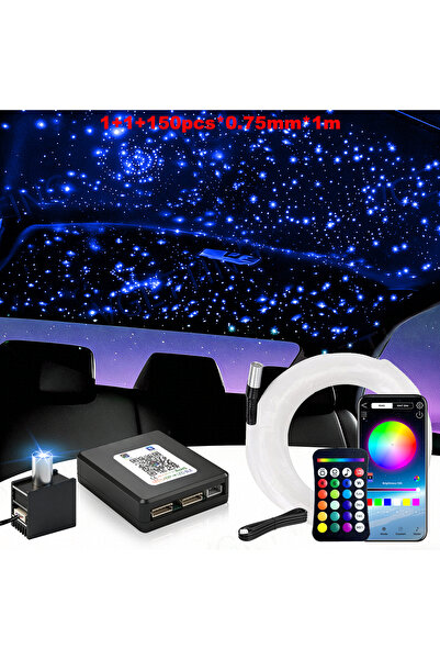 Choice6 1-1 150pcs 0.75mm 1m RGBW 16W Split Starlight Headliner Kit, Fiber Op...