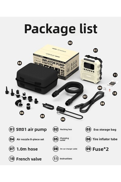 Choice1 1 SET Wireless High Power Electric Inflator Deflator Digital Display ...