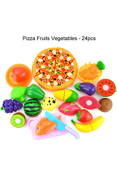 Choice4 24pcs Simulated Fruit and Vegetable Cutting Play Toys Children Preten...