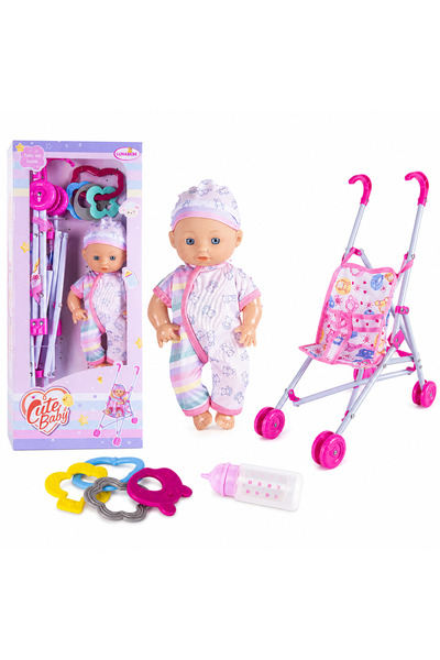 Toysea 9-Inch Blow Doll Set with Colorful Outfits and Accessories, Soft Doll ...
