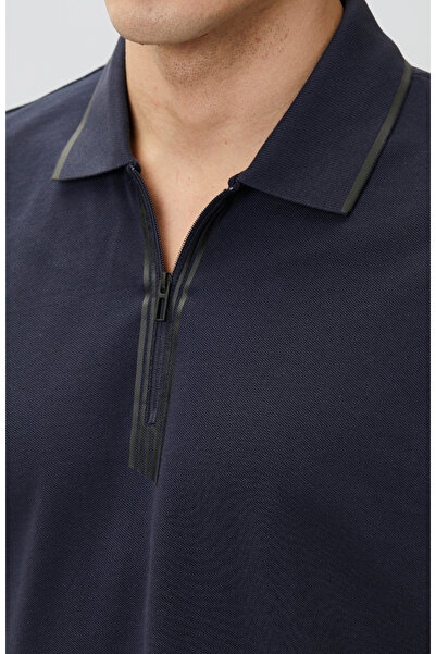 Network N-Tech Lacivert Fermuarlı T-shirt