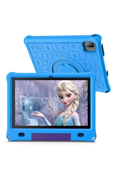 Choice EU Blue Pritom 10.1 Inch Kids Tablet Android 15 WIFI 6 Quad Core Proce...