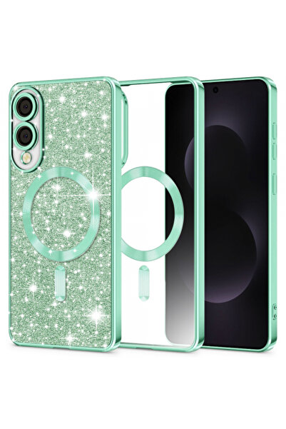Samsung Husa MagSafe pentru Galaxy S25 Edge S937, Techsuit, Luxury Glitter, V...