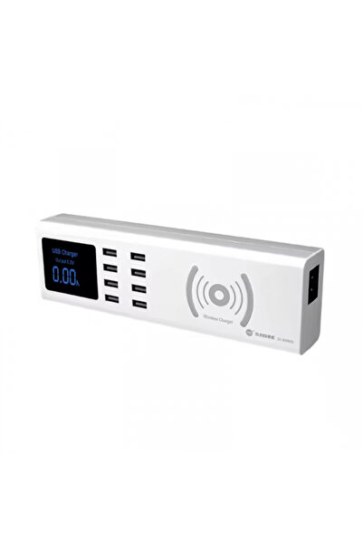 Universal Incarcator Statie Sunshine SS-309WD QI, 40W, 2.4A, 8 x USB-A, Alb