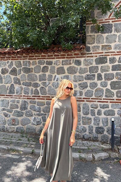 lizge giyim KALIN ASKILI MODAL ELBİSE